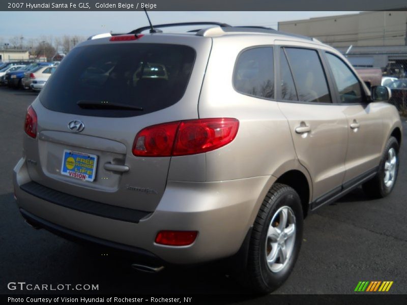 Golden Beige / Beige 2007 Hyundai Santa Fe GLS