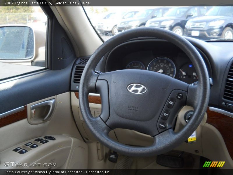 Golden Beige / Beige 2007 Hyundai Santa Fe GLS