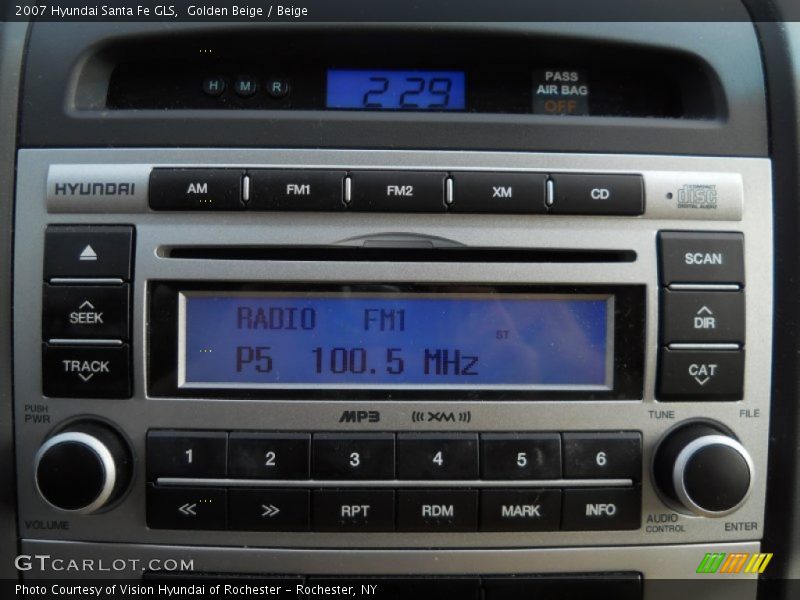 Golden Beige / Beige 2007 Hyundai Santa Fe GLS