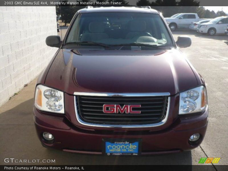 Monterey Maroon Metallic / Medium Pewter 2003 GMC Envoy SLE 4x4