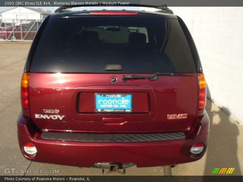 Monterey Maroon Metallic / Medium Pewter 2003 GMC Envoy SLE 4x4