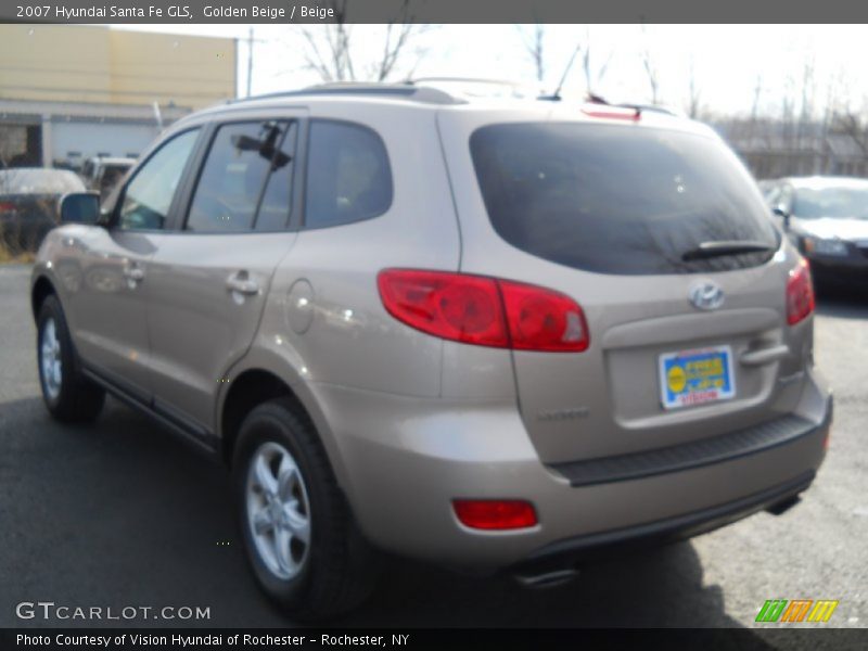 Golden Beige / Beige 2007 Hyundai Santa Fe GLS