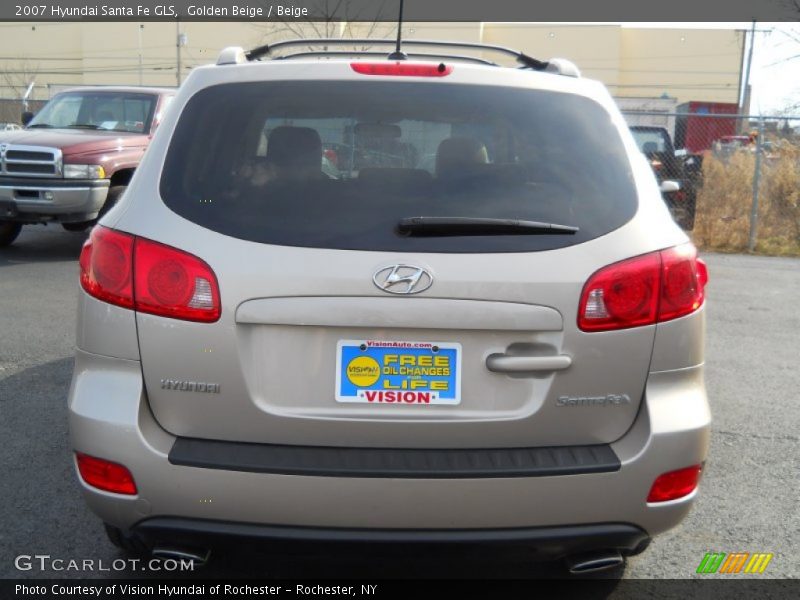 Golden Beige / Beige 2007 Hyundai Santa Fe GLS