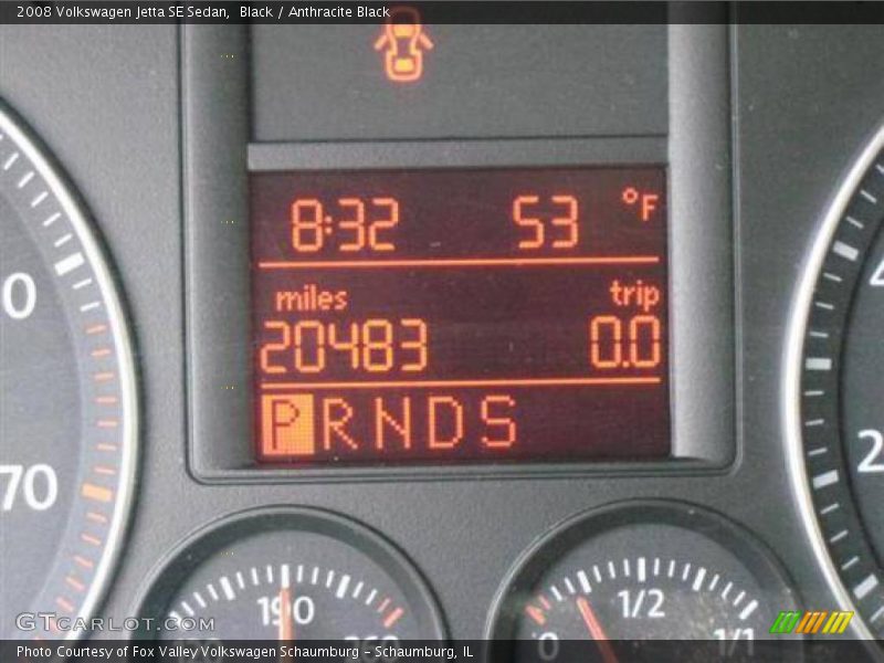 Black / Anthracite Black 2008 Volkswagen Jetta SE Sedan