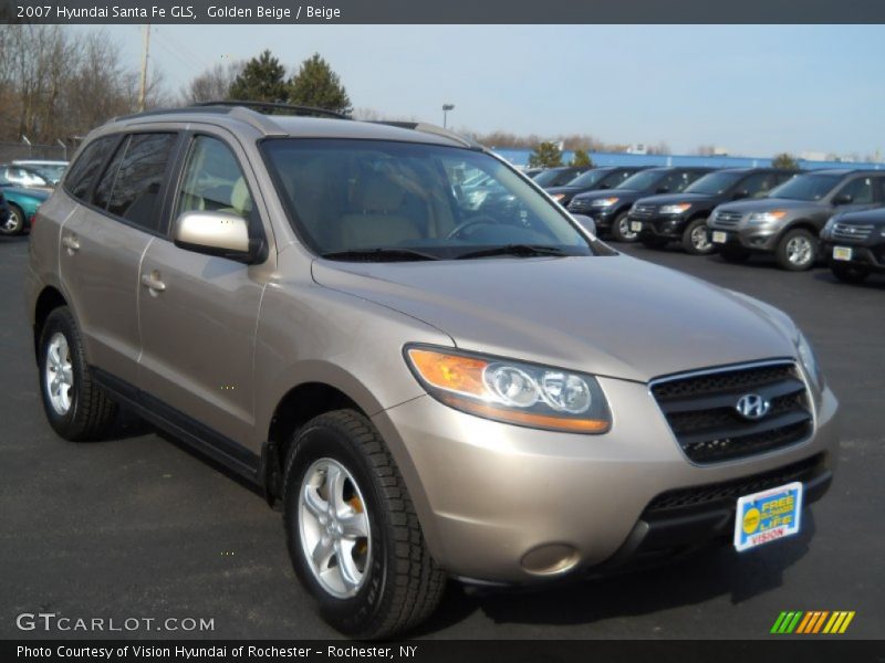 Golden Beige / Beige 2007 Hyundai Santa Fe GLS