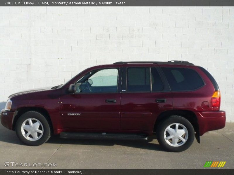Monterey Maroon Metallic / Medium Pewter 2003 GMC Envoy SLE 4x4