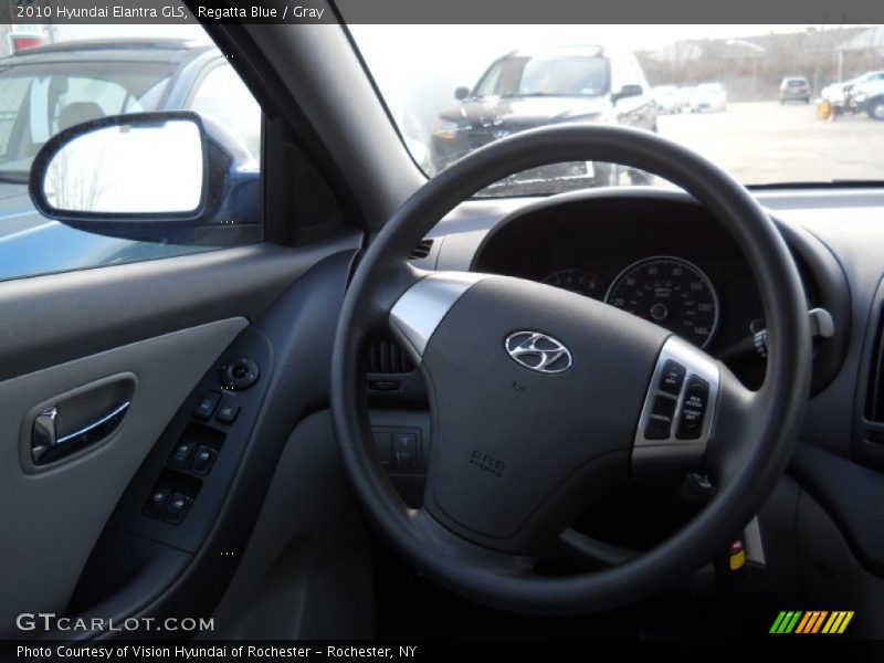 Regatta Blue / Gray 2010 Hyundai Elantra GLS