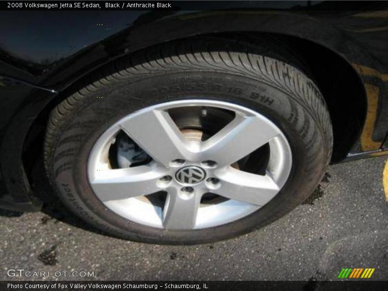 Black / Anthracite Black 2008 Volkswagen Jetta SE Sedan