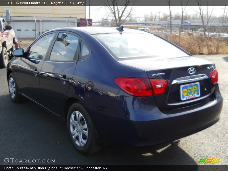 Regatta Blue / Gray 2010 Hyundai Elantra GLS