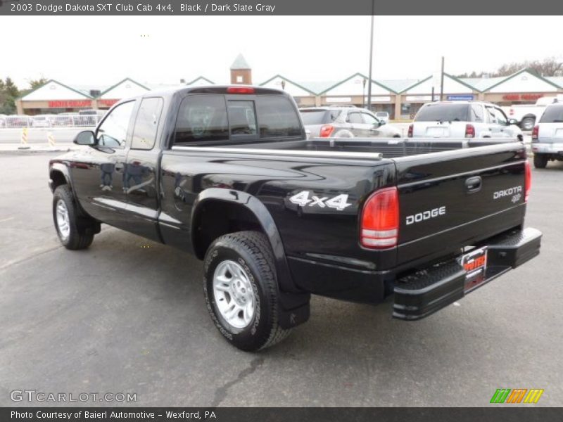 Black / Dark Slate Gray 2003 Dodge Dakota SXT Club Cab 4x4