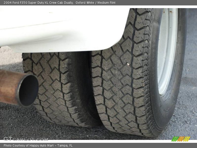 Oxford White / Medium Flint 2004 Ford F350 Super Duty XL Crew Cab Dually