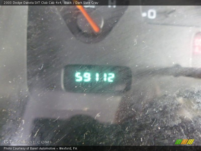 Black / Dark Slate Gray 2003 Dodge Dakota SXT Club Cab 4x4