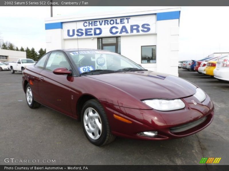 Cranberry / Tan 2002 Saturn S Series SC2 Coupe