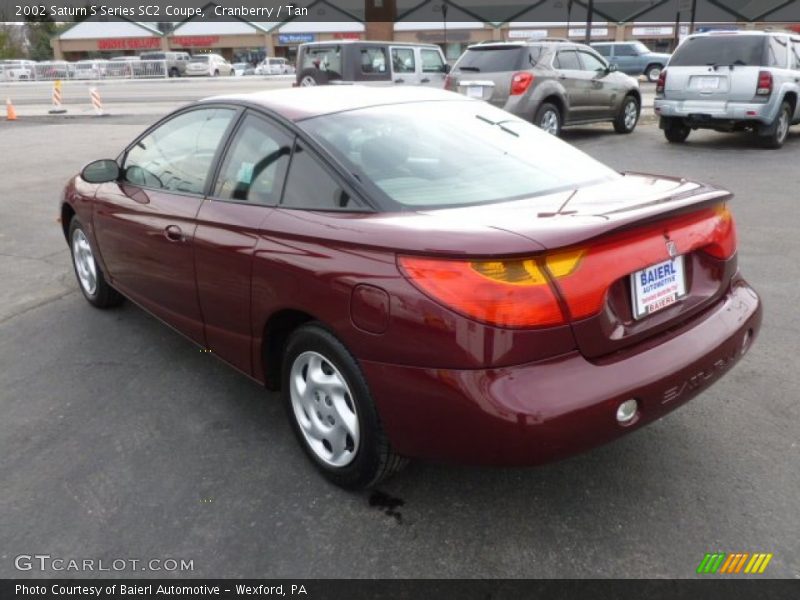 Cranberry / Tan 2002 Saturn S Series SC2 Coupe