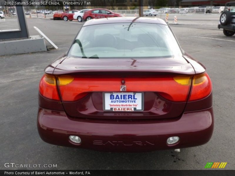 Cranberry / Tan 2002 Saturn S Series SC2 Coupe