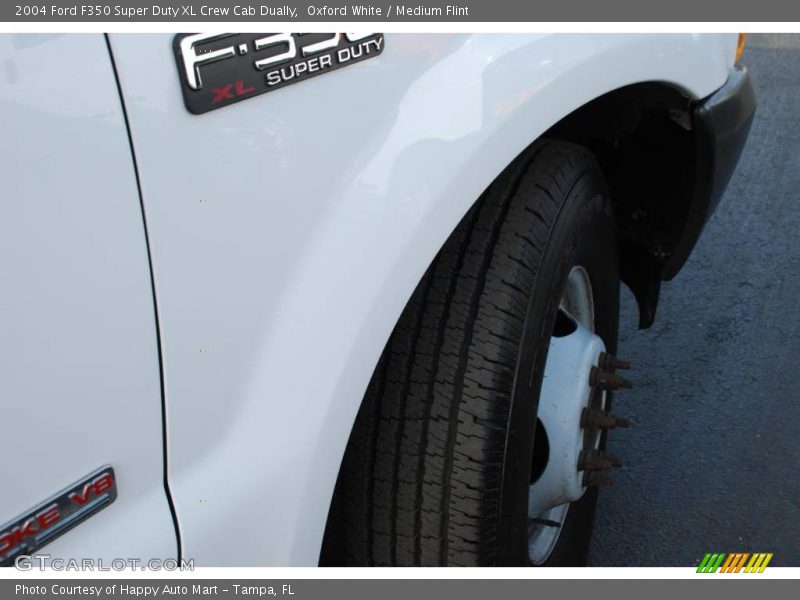 Oxford White / Medium Flint 2004 Ford F350 Super Duty XL Crew Cab Dually
