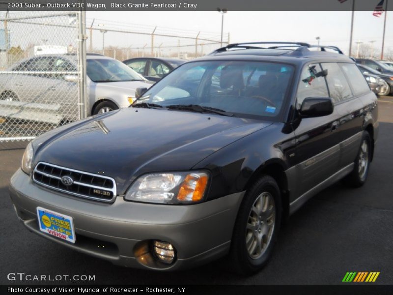 Black Granite Pearlcoat / Gray 2001 Subaru Outback VDC Wagon