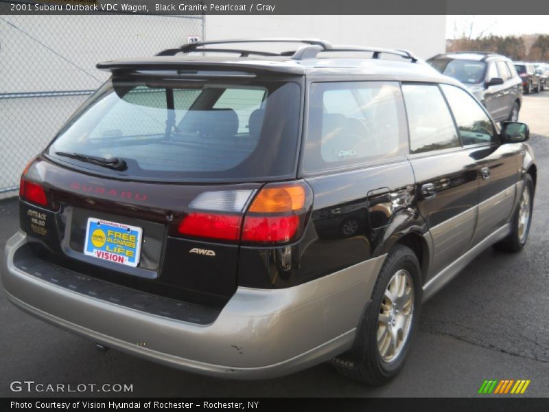 Black Granite Pearlcoat / Gray 2001 Subaru Outback VDC Wagon