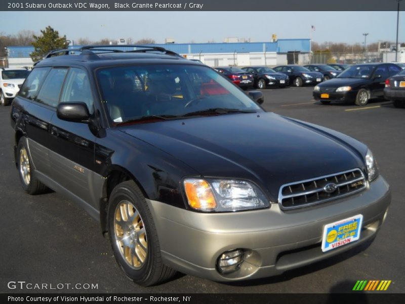 Black Granite Pearlcoat / Gray 2001 Subaru Outback VDC Wagon
