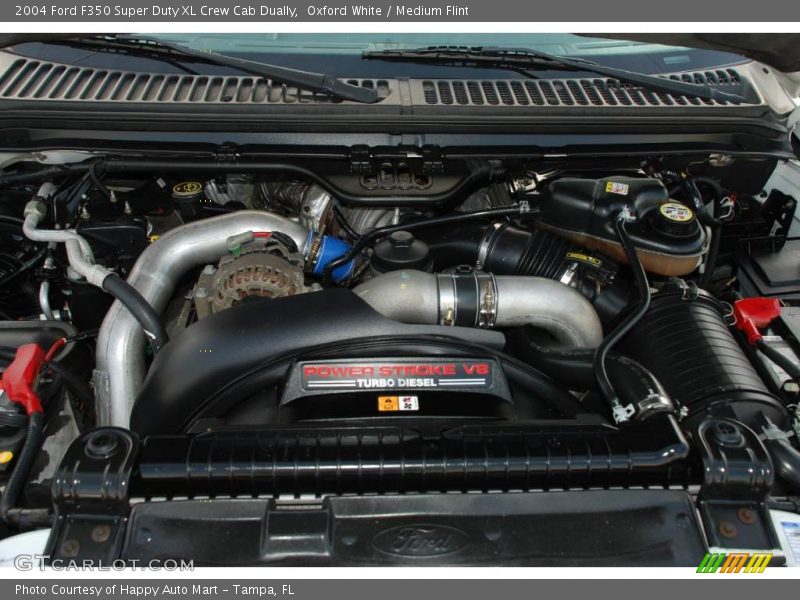 Oxford White / Medium Flint 2004 Ford F350 Super Duty XL Crew Cab Dually