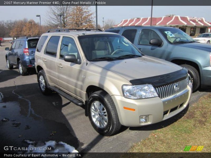 Dune Pearl Metallic / Pebble 2007 Mercury Mariner Premier 4WD