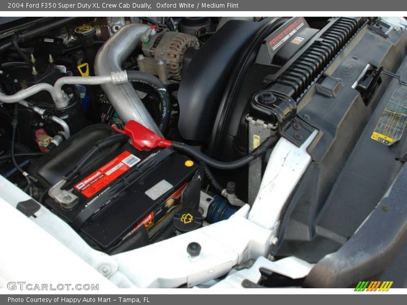 Oxford White / Medium Flint 2004 Ford F350 Super Duty XL Crew Cab Dually