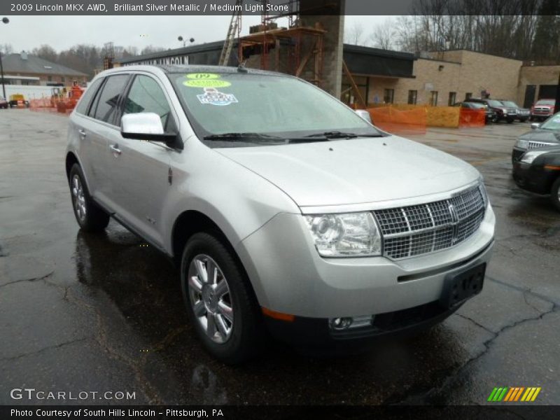 Front 3/4 View of 2009 MKX AWD