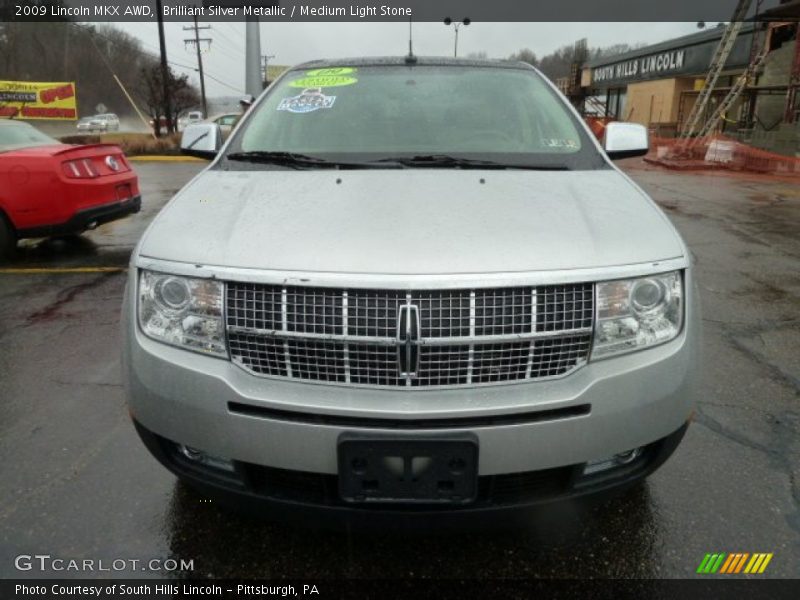 Brilliant Silver Metallic / Medium Light Stone 2009 Lincoln MKX AWD