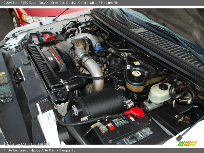 Oxford White / Medium Flint 2004 Ford F350 Super Duty XL Crew Cab Dually