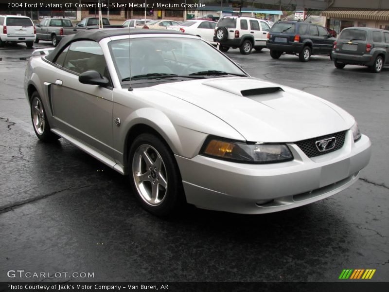Silver Metallic / Medium Graphite 2004 Ford Mustang GT Convertible