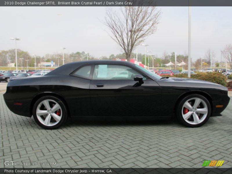 Brilliant Black Crystal Pearl / Dark Slate Gray 2010 Dodge Challenger SRT8