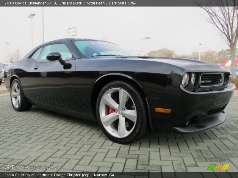 Brilliant Black Crystal Pearl / Dark Slate Gray 2010 Dodge Challenger SRT8