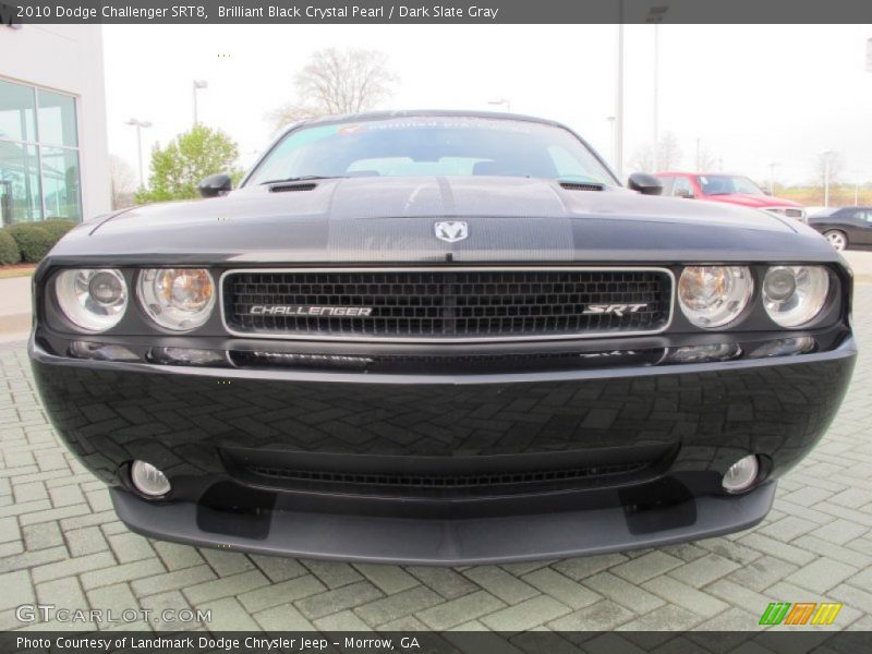 Brilliant Black Crystal Pearl / Dark Slate Gray 2010 Dodge Challenger SRT8