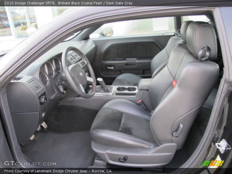 Brilliant Black Crystal Pearl / Dark Slate Gray 2010 Dodge Challenger SRT8