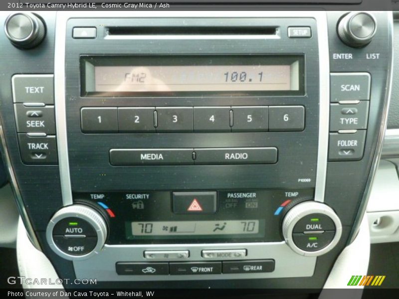 Cosmic Gray Mica / Ash 2012 Toyota Camry Hybrid LE
