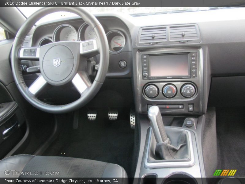 Brilliant Black Crystal Pearl / Dark Slate Gray 2010 Dodge Challenger SRT8