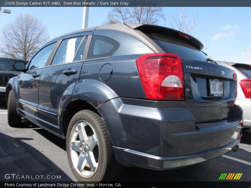Steel Blue Metallic / Dark Slate Gray 2008 Dodge Caliber R/T AWD