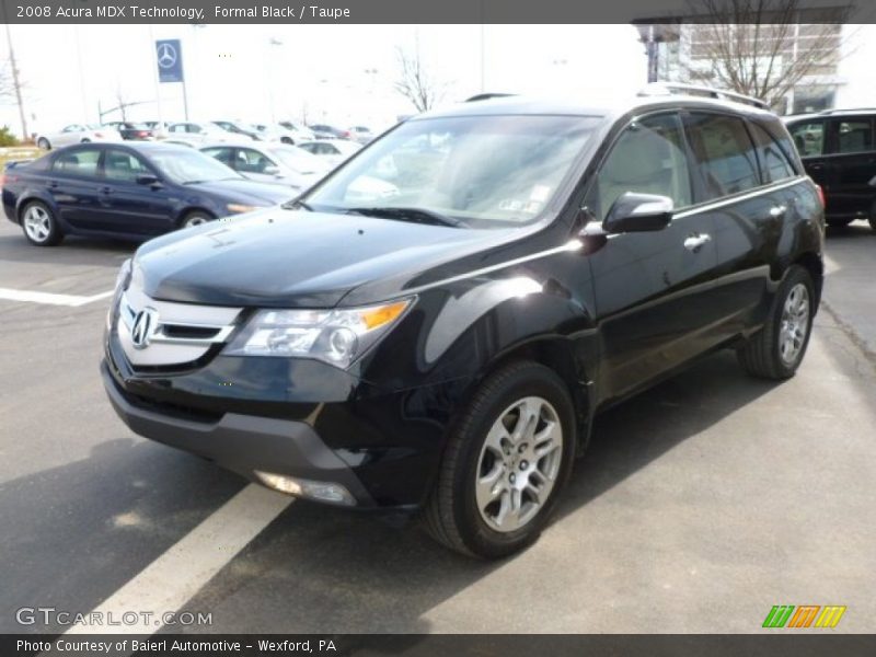Formal Black / Taupe 2008 Acura MDX Technology