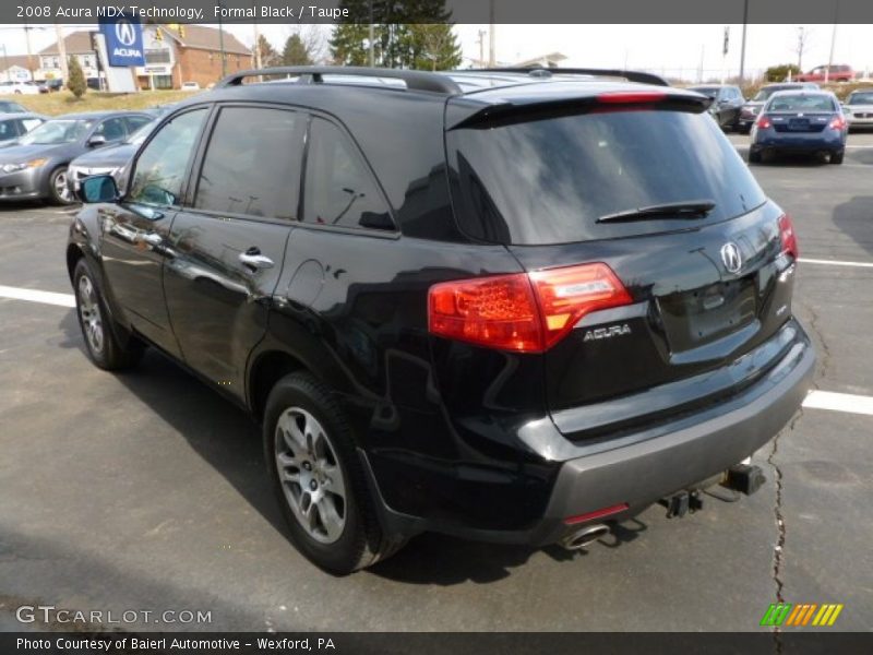 Formal Black / Taupe 2008 Acura MDX Technology