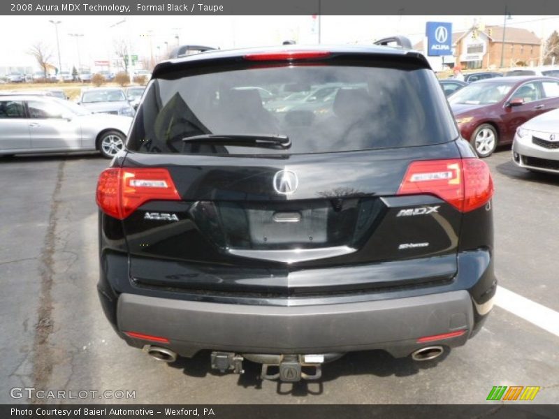 Formal Black / Taupe 2008 Acura MDX Technology