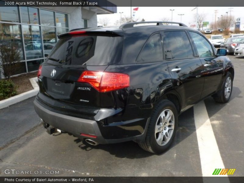 Formal Black / Taupe 2008 Acura MDX Technology