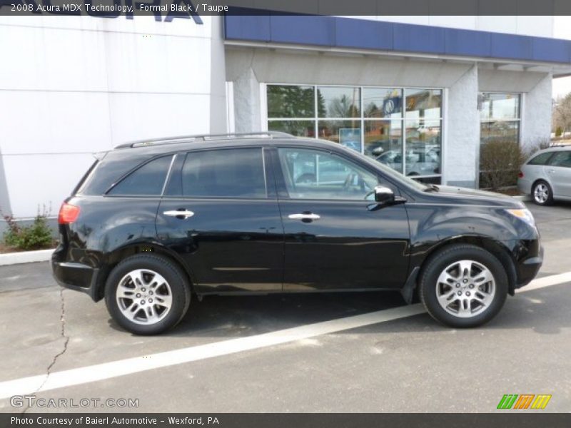 Formal Black / Taupe 2008 Acura MDX Technology