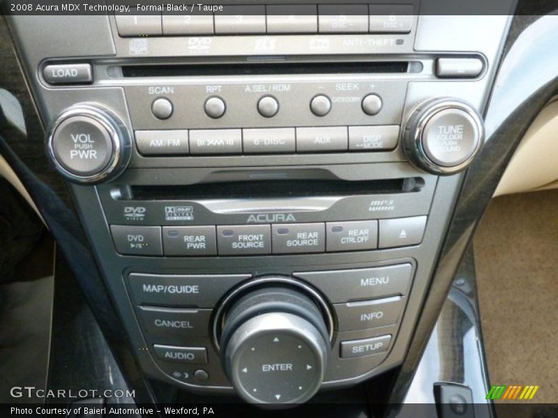 Formal Black / Taupe 2008 Acura MDX Technology