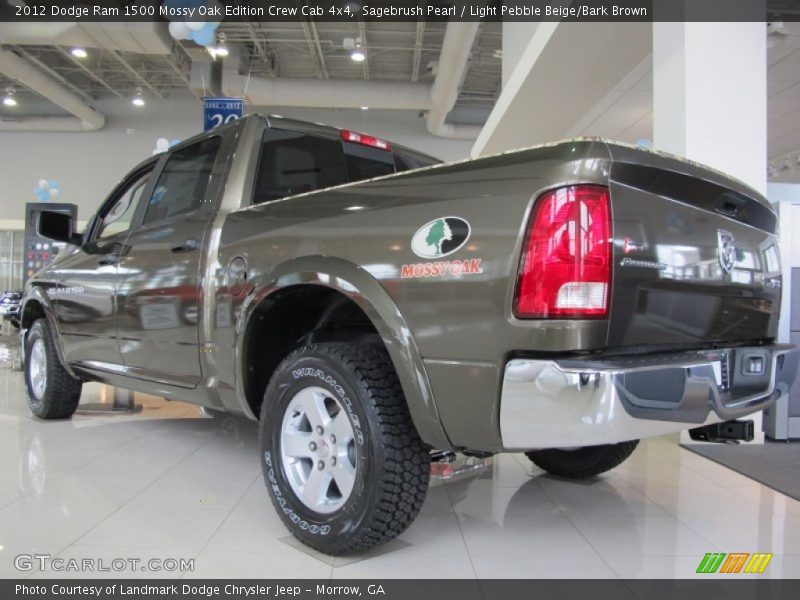 Sagebrush Pearl / Light Pebble Beige/Bark Brown 2012 Dodge Ram 1500 Mossy Oak Edition Crew Cab 4x4