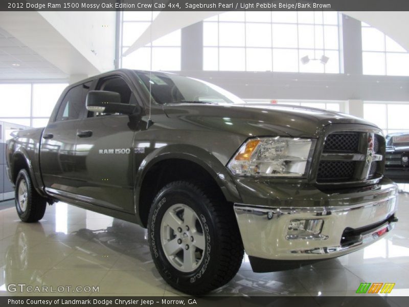 Sagebrush Pearl / Light Pebble Beige/Bark Brown 2012 Dodge Ram 1500 Mossy Oak Edition Crew Cab 4x4