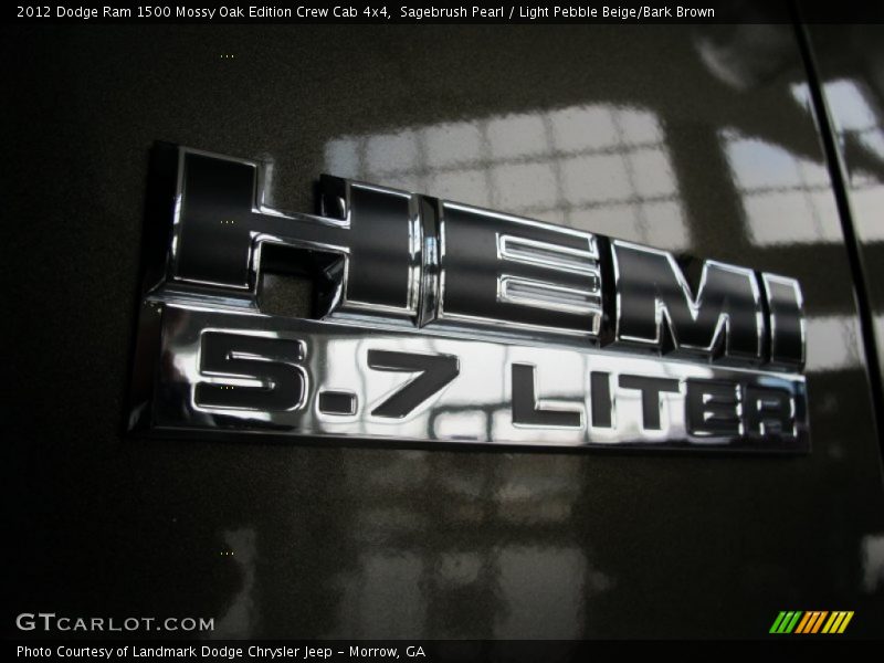 Sagebrush Pearl / Light Pebble Beige/Bark Brown 2012 Dodge Ram 1500 Mossy Oak Edition Crew Cab 4x4