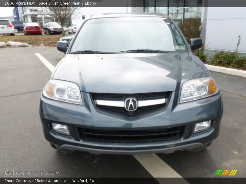 Sage Brush Green Pearl / Ebony 2006 Acura MDX