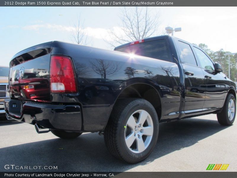True Blue Pearl / Dark Slate Gray/Medium Graystone 2012 Dodge Ram 1500 Express Quad Cab