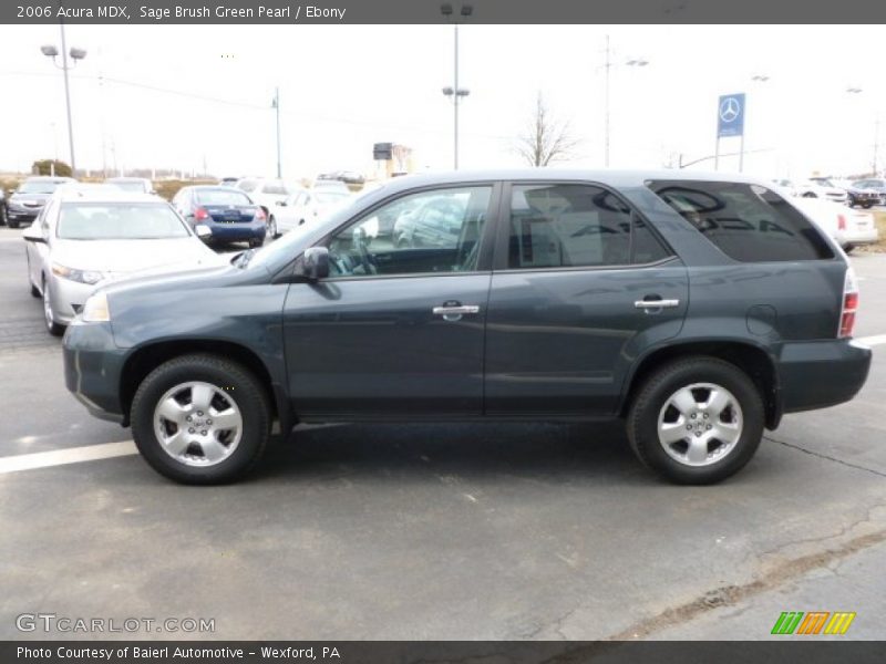 Sage Brush Green Pearl / Ebony 2006 Acura MDX