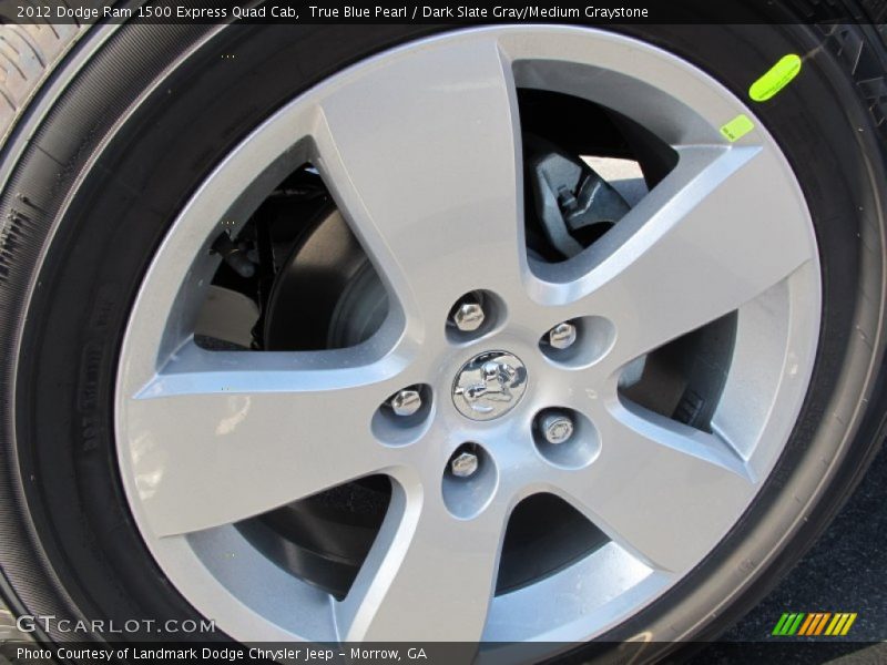 True Blue Pearl / Dark Slate Gray/Medium Graystone 2012 Dodge Ram 1500 Express Quad Cab
